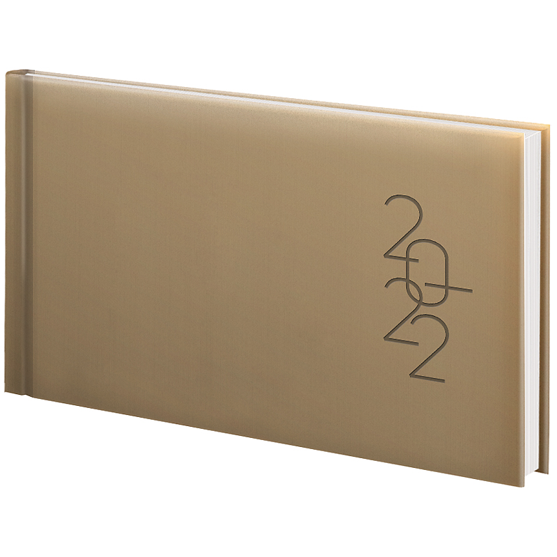 Щотижневик датований 2022 кишеньковий Графо, 15,3х8,7см., золот. Brunnen - фото 1