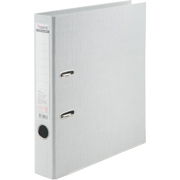 Регистратор 5см. А4 (двухстороннее покрытие PVC) Prestige, бел. Axent - фото 1