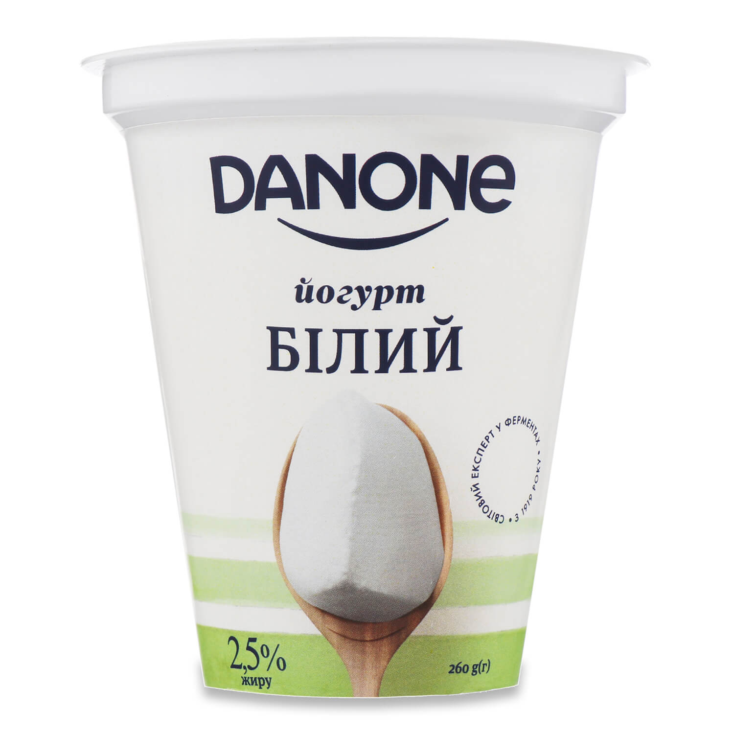 Йогурт Данон 2,5% стакан 260г Без наповнювача DANON - фото 1