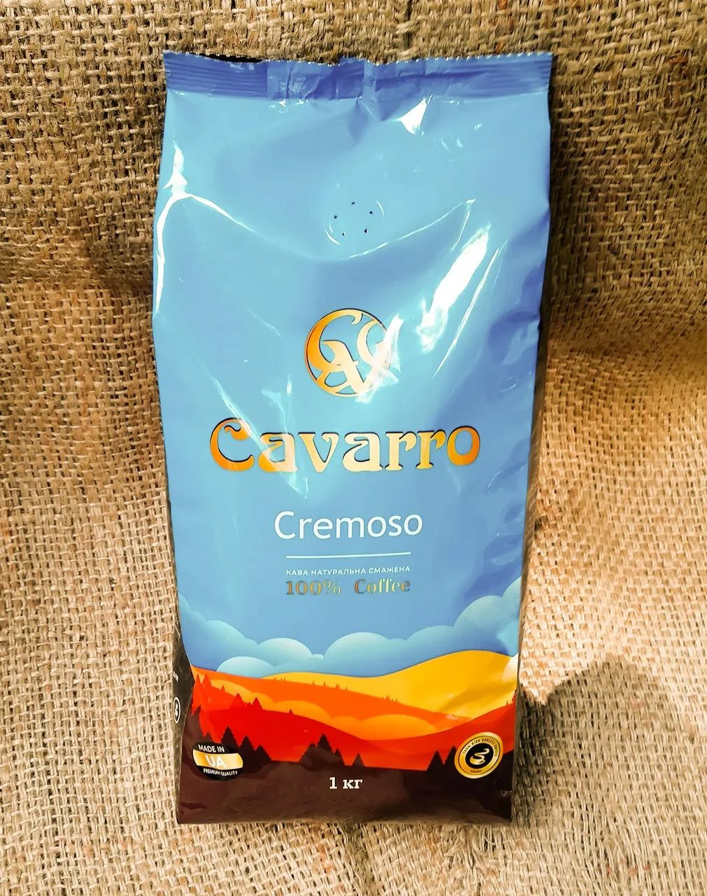 Кофе в зернах Cremoso, 1кг Cavarro - фото 1