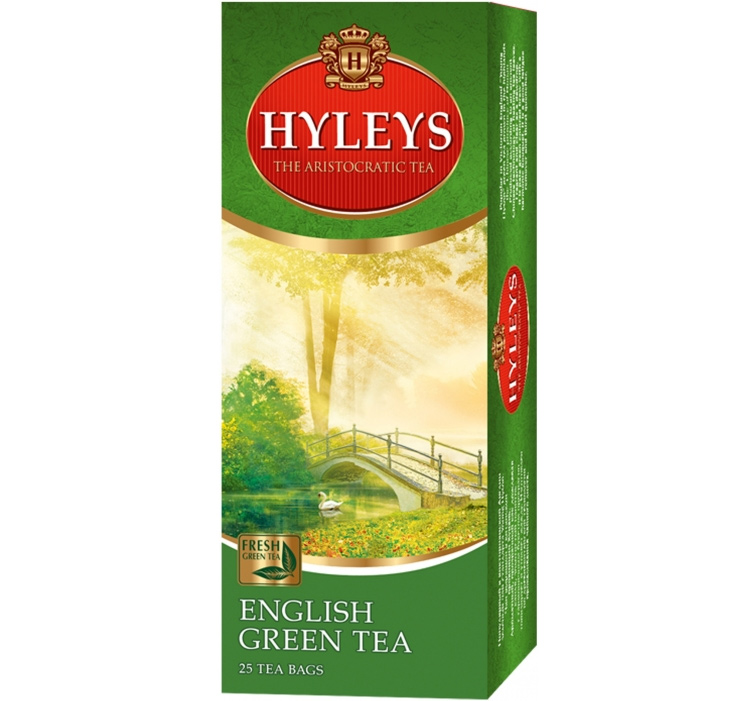 Чай зеленый классический Английский, 25пак. по 2г. Hyleys - фото 1