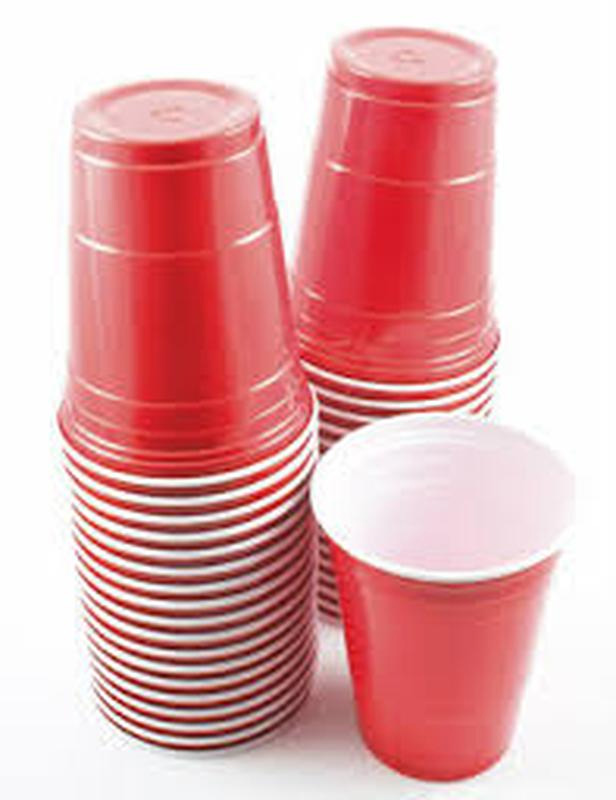 Стакан для вечеринок Party Red Cup 400мл., 50шт./уп., пластик PS,  красн. Huhtamaki - фото 2