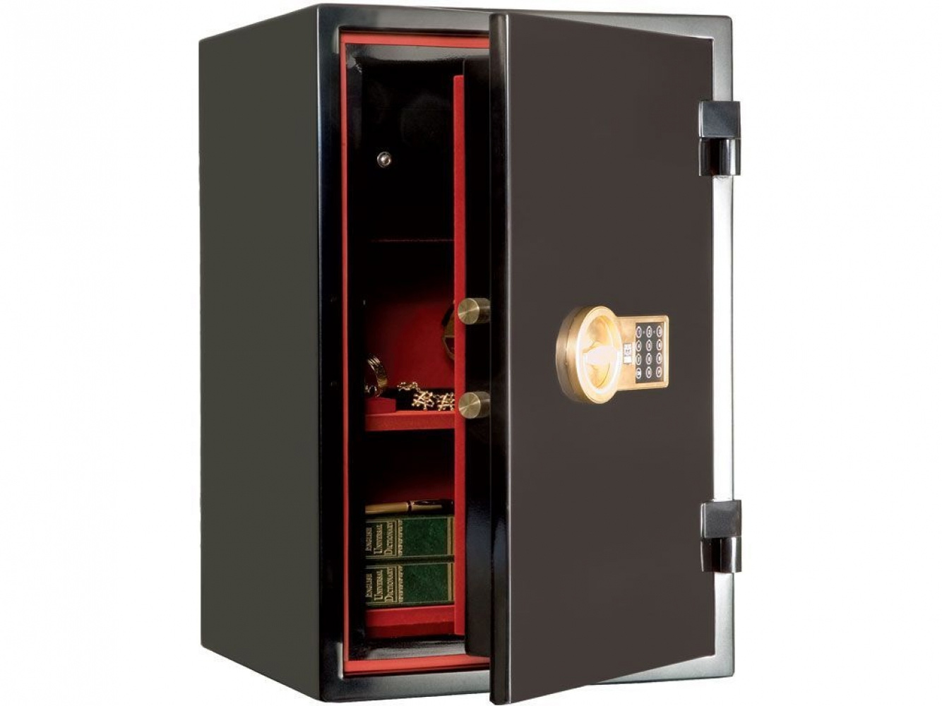 Сейф вогнезламостійкий (670*480*460мм.) електр. кодовий замок, 1 полиця, 2 клас, чорн. Valberg - фото 3