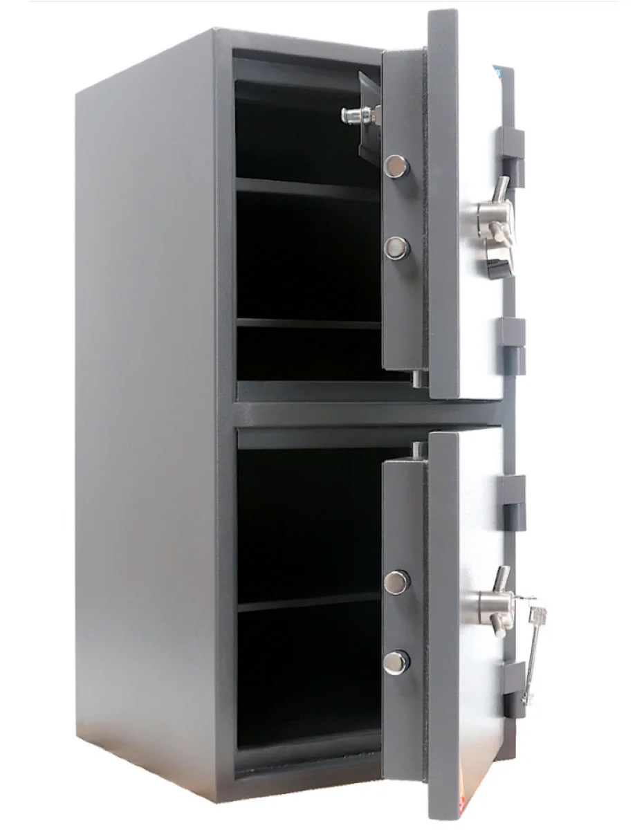 Сейф взломостойкий (930*440*430мм.) элек/код.+ ключевой замок, 2 полки, 2 класс, кас/ячейка, графит Valberg - фото 2