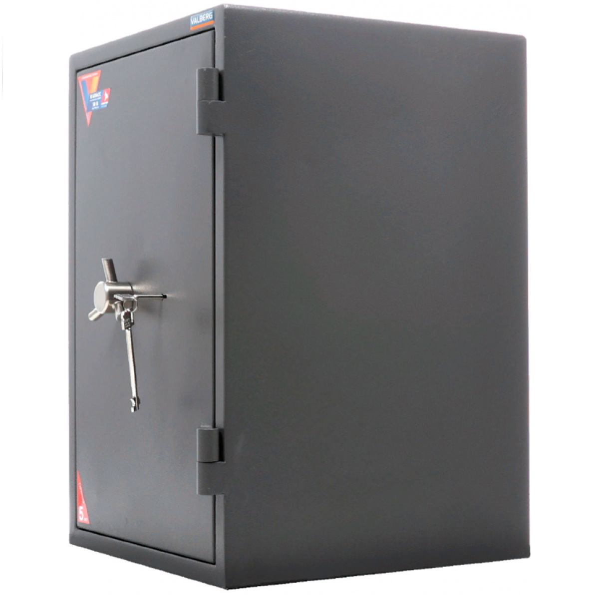 Сейф взломостойкий (665*440*430мм.) ключевой замок, 1 полка, 2 класс, кас/ячейка, Гранит-65T, графит Valberg - фото 1