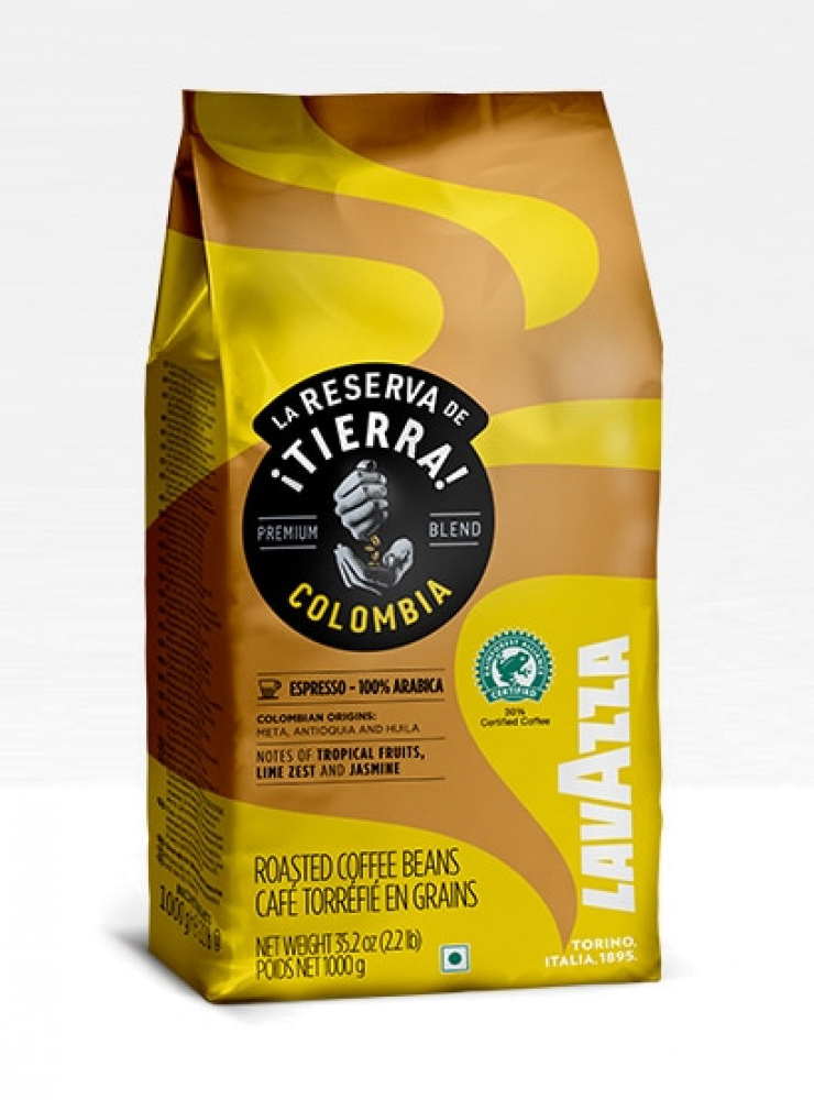 Кофе в зернах Tierra Colombia Reserva Arabica 100%, 1000г., арабика Lavazza - фото 2