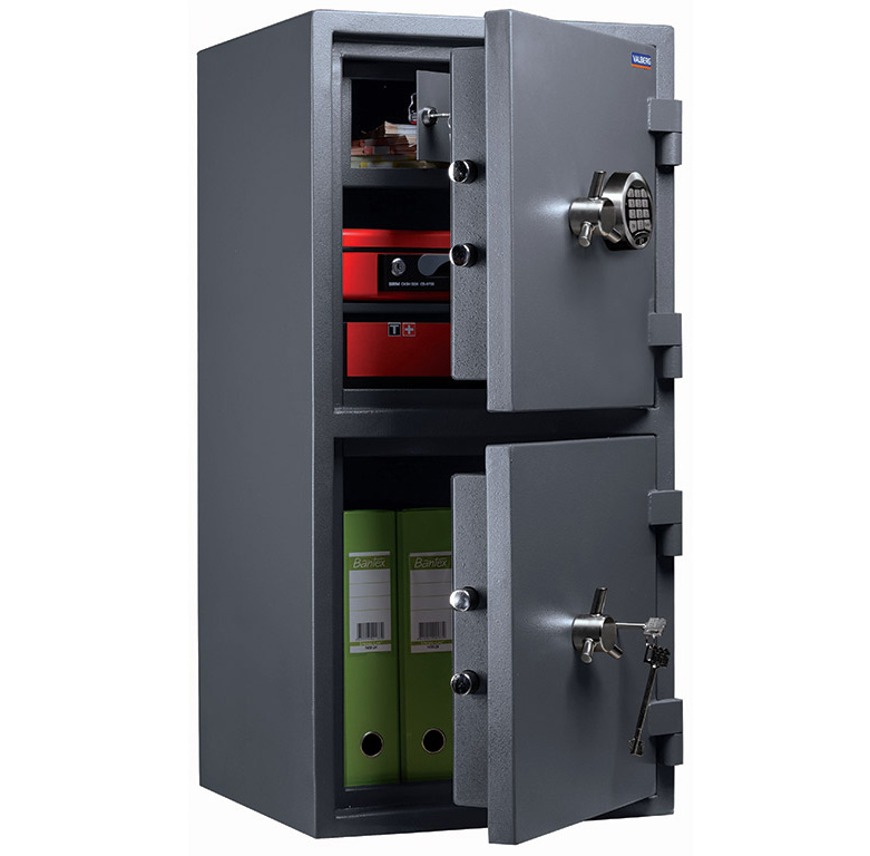 Сейф взломостойкий (930*440*430мм.) элек/код.+ ключевой замок, 2 полки, 2 класс, кас/ячейка, графит Valberg - фото 3