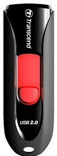 Флеш-память USB 2.0 Flash Drive 16Gb JetFlash 590 слайдер, пластик, корпус черн. TRANSCEND - фото 2