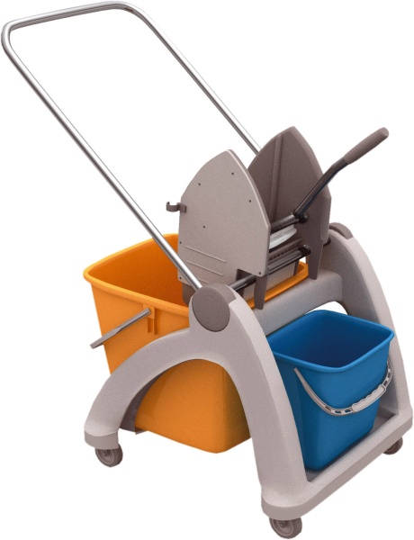 Візок для прибирання пластикова на 1 ведро, 20л. Польща - фото 1