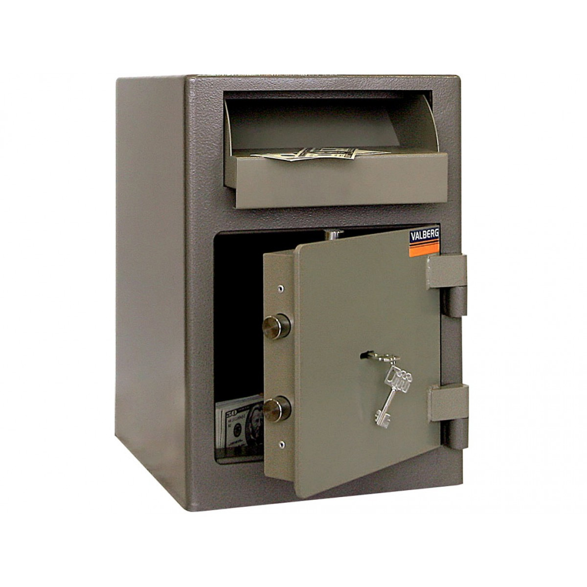 Сейф депозитный (489*342*381мм.) ключевой замок, ASD-19, коричн. Valberg - фото 1