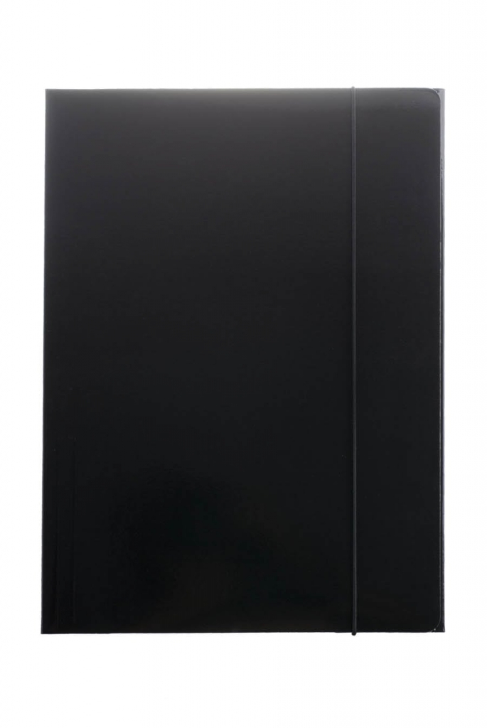 Папка на резинках А4, картон, черн. Penmate - фото 1