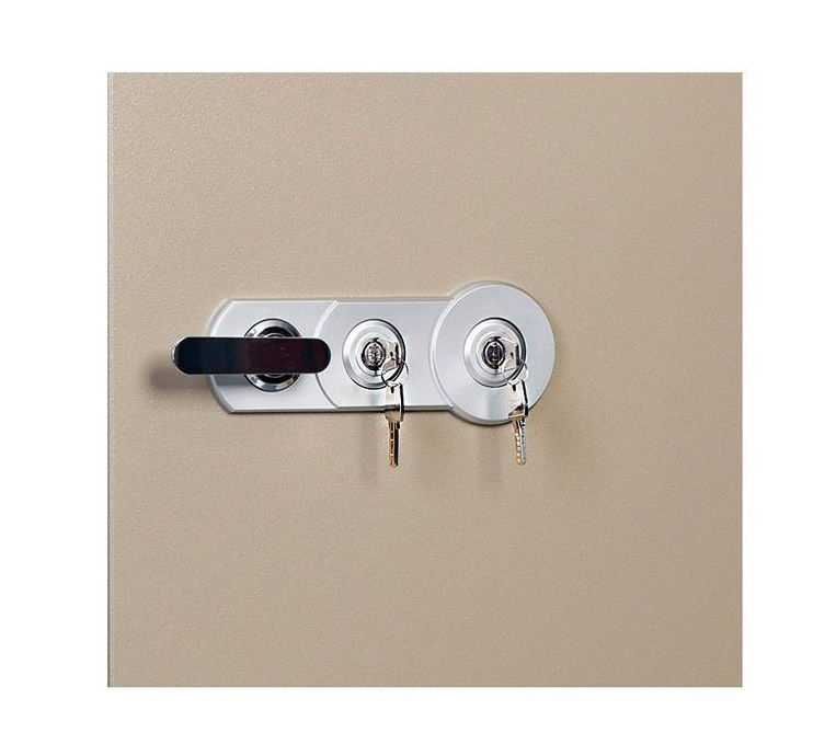 Сейф вогнетривкий (1200*711*581), 2 ключових замка, 2 полиці, касове відділення,  FRS-120 KL, коричн Valberg - фото 1