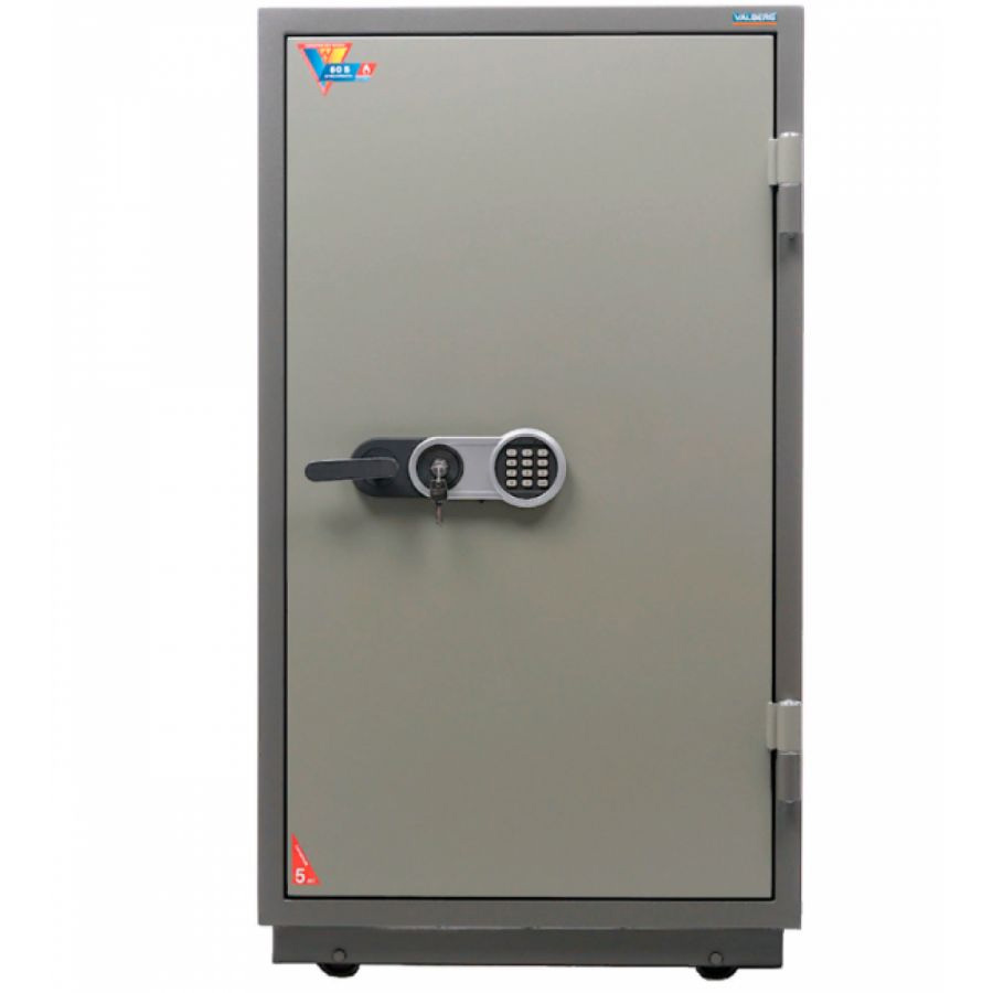 Сейф вогнетривкий (1200*711*581), елек/код.+ ключовий замок, 2 полиці, кас/відділення,  FRS-120 EL,  Valberg - фото 1