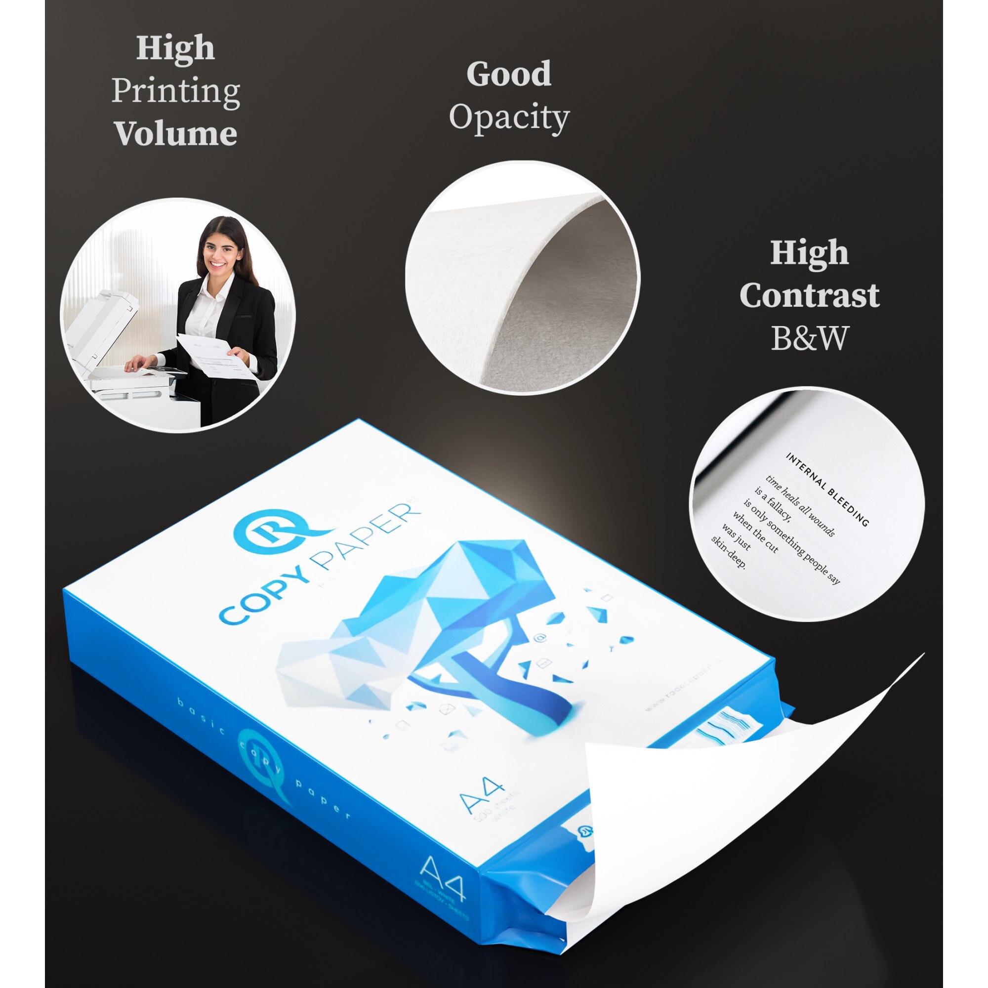 Бумага А4 80гр./м2. 500 листов, R COPY BASIC RADEČE PAPIR NOVA - фото 5