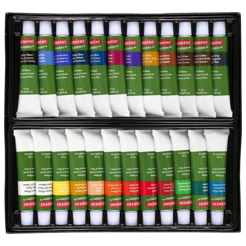 Краски масляные 24цв., в тюбике Derwent Academy, ассорт. Derwent - фото 3