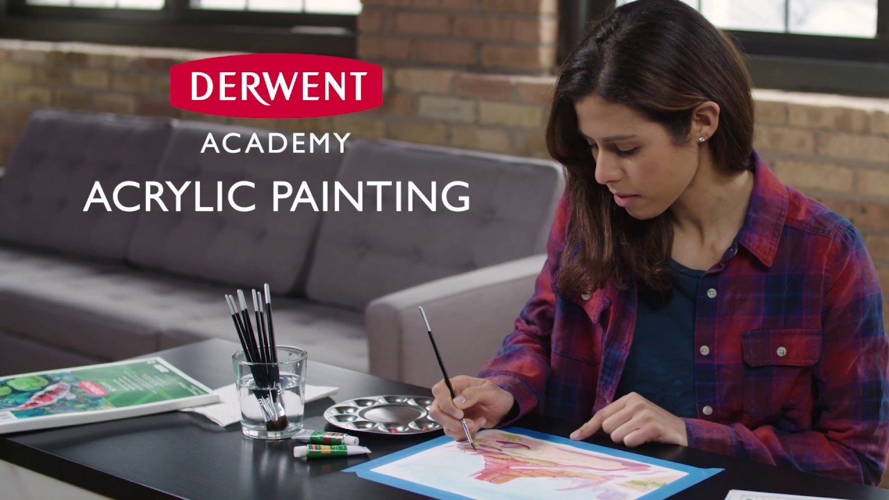 Краски акриловые 12цв., в тюбике Derwent Academy, ассорт. Derwent - фото 2