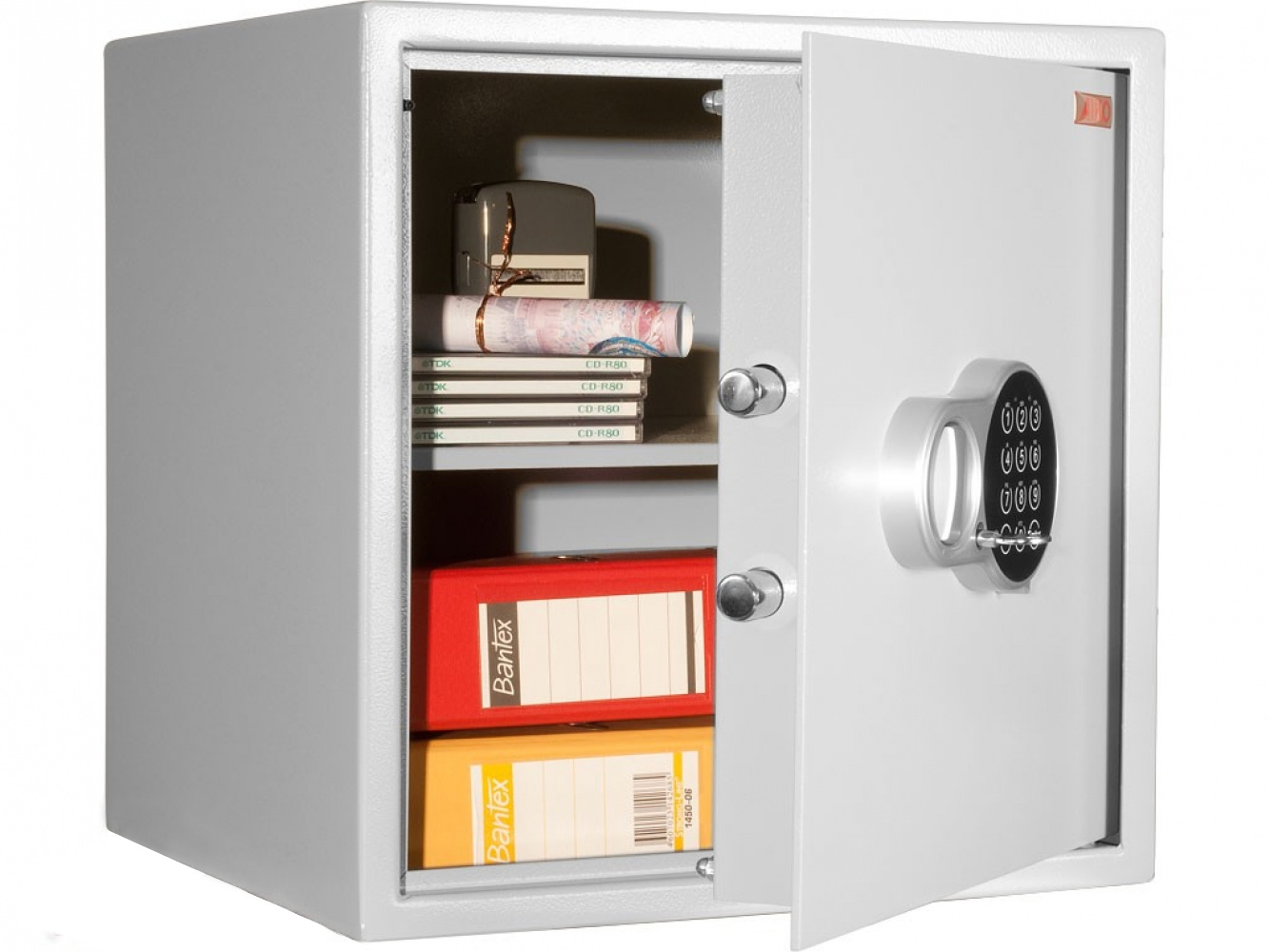 Сейф офисный (401*400*356мм.)  с электронным кодовым замком, 1 дверь, 1 полка, T - 40 EL, серый AIKO - фото 4