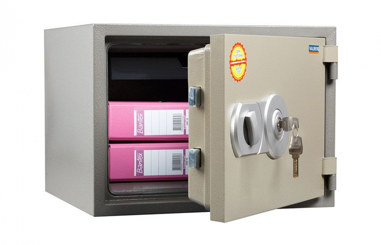 Сейф огнестойкий (360*480*430мм.) ключевой замок, FRS-36 KL, коричн. Valberg - фото 1