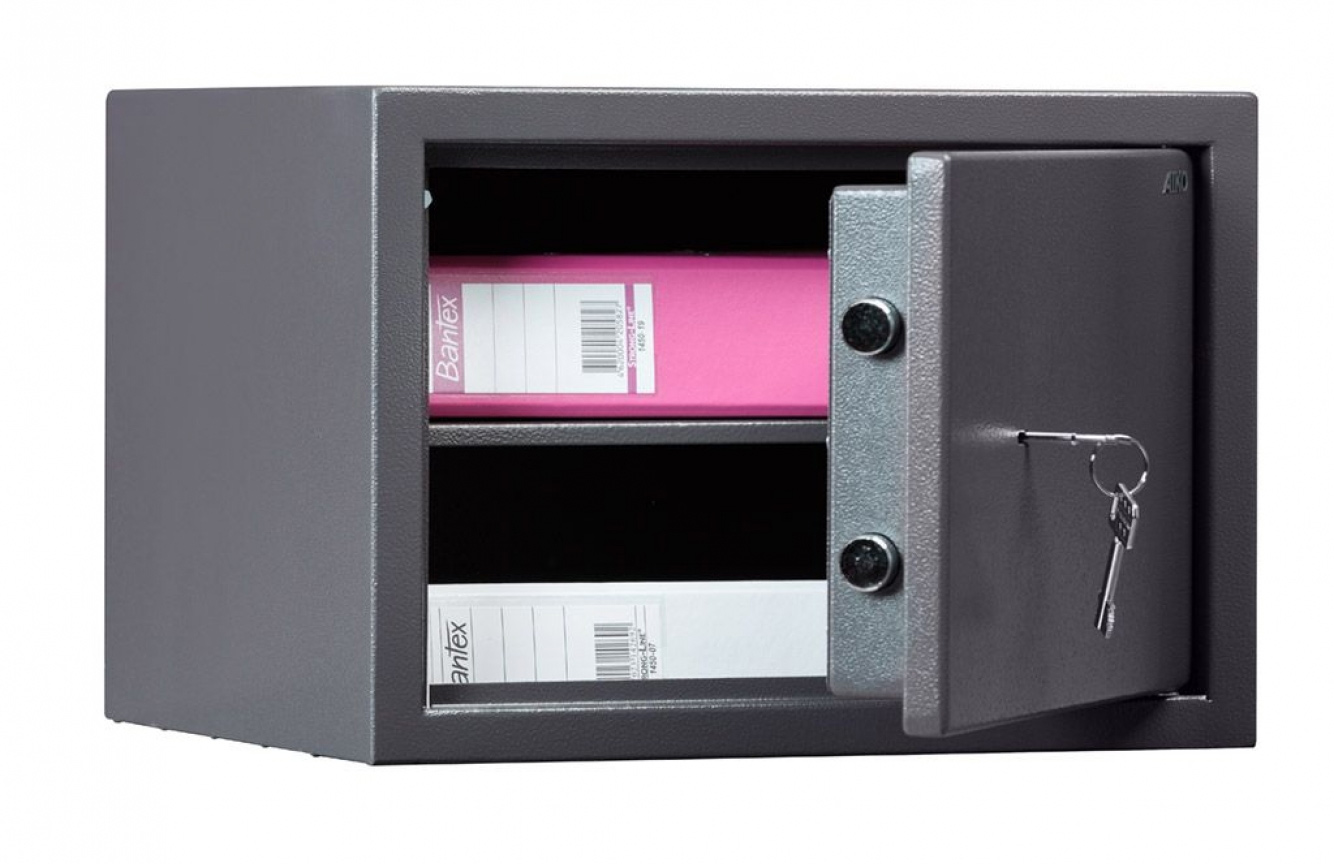 Сейф офісний (300*435*360мм.) з ключовим замком, 1 полиця TSN.30, графіт AIKO - фото 2