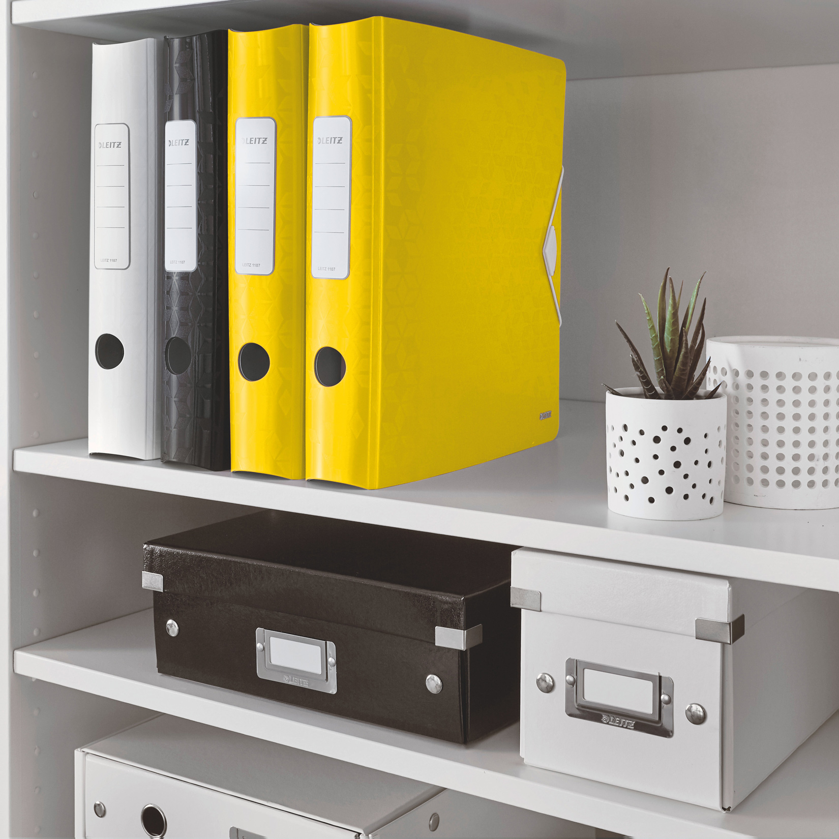 Регистратор 8,2см. А4 (PP) Active Wow, метал, желт. LEITZ - фото 2