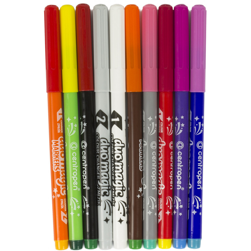 Фломастеры, 10цв., Duomagic 2599, ассорт. Centropen - фото 2