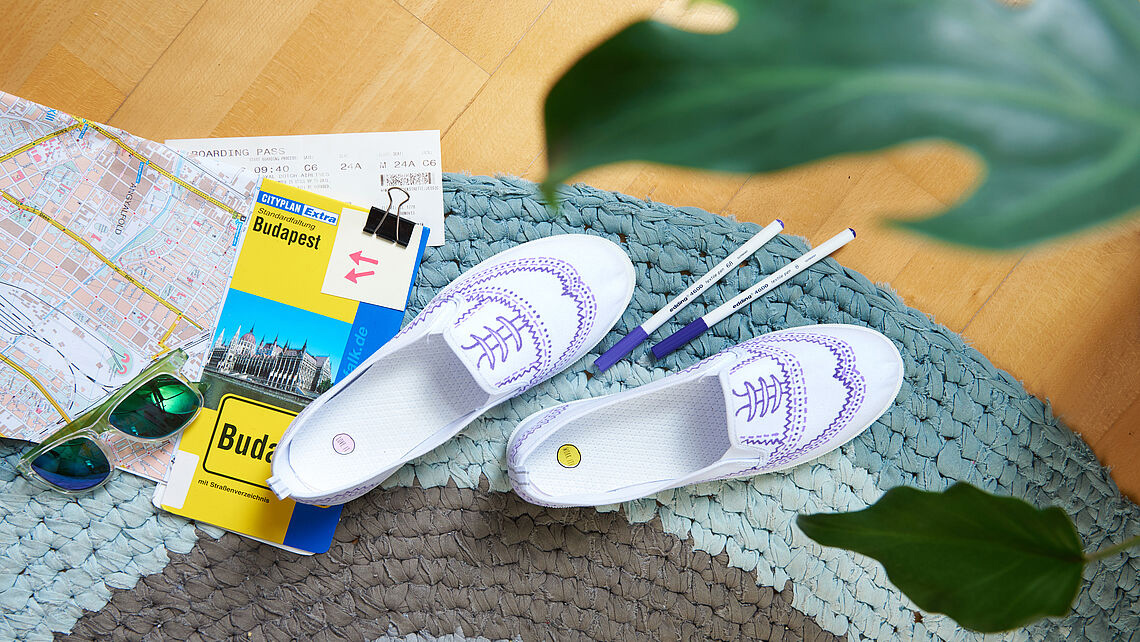 Маркер для тканини 4600, круглий наконечник 1мм., черв. Edding - фото 1