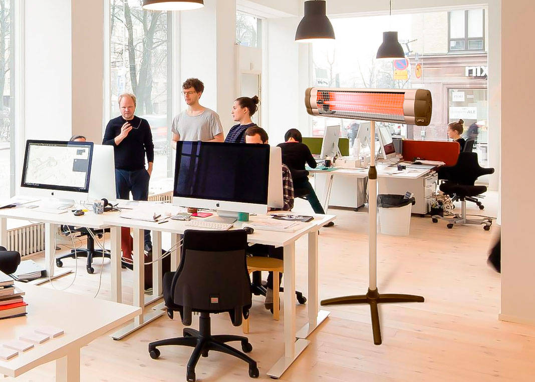 Обігрівач інфрачервоний Star 2400 + ножка, з термостатом, срібл. UFO - фото 2