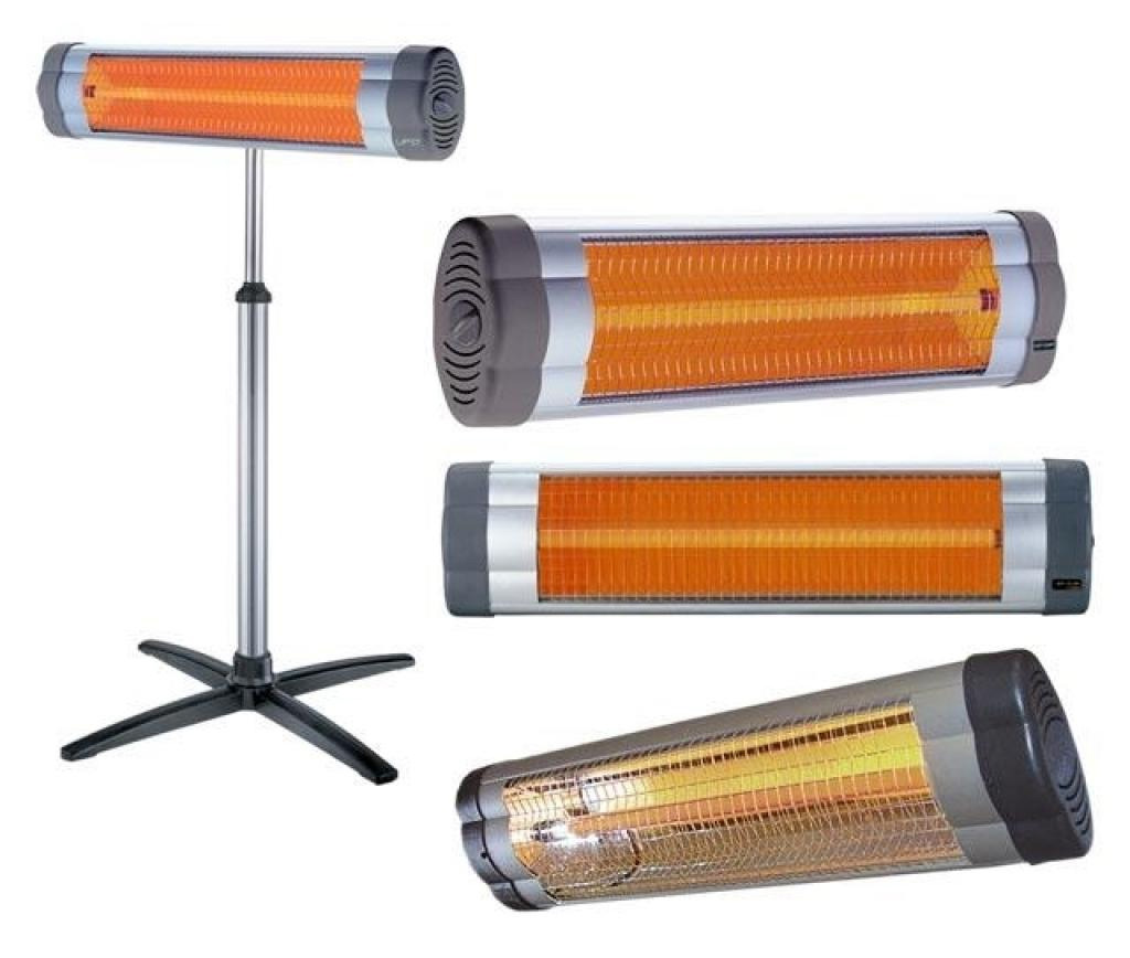 Обогреватель инфракрасный Star 1800 + ножка, с термостатом, серый UFO - фото 1