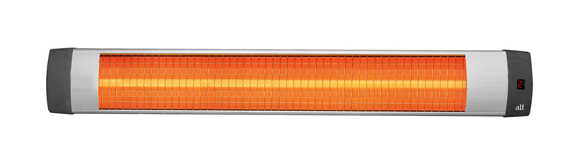 Обігрівач інфрачервоний ALF 3000 + ножка, з термостатом, сірий UFO - фото 3