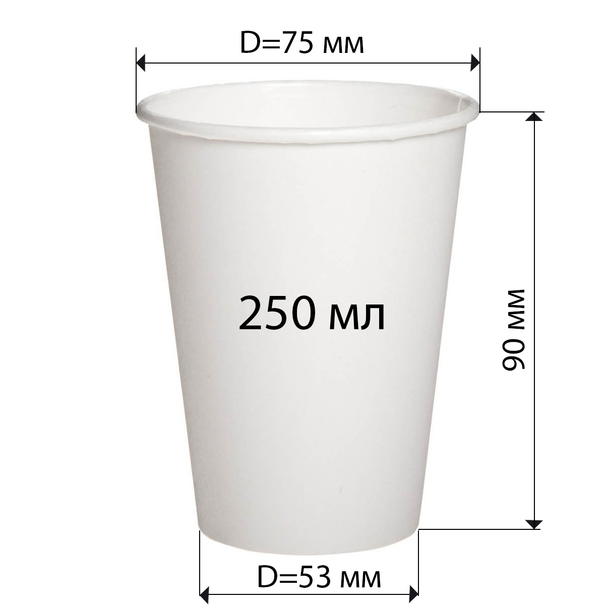 Стакан бумажный 250мл., термо, 25шт./уп., с рисунком, ассорт. Украина - фото 1
