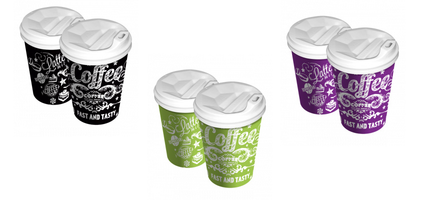 Стакан бумажный 250мл., термо, 25шт./уп., с рисунком, ассорт. Украина - фото 2