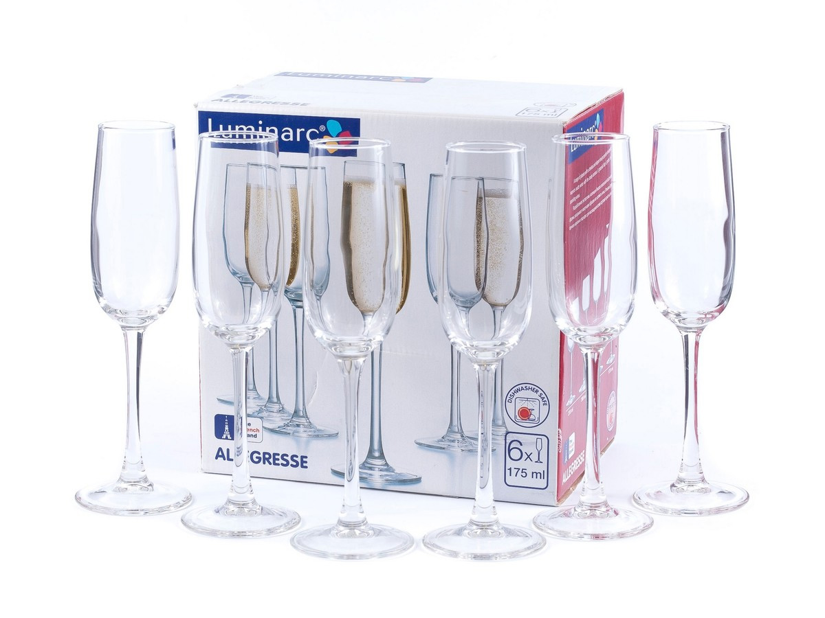Бокал для шампанского, 175мл. ALLEGRESSE, 6шт./уп., прозр. Luminarc - фото 4