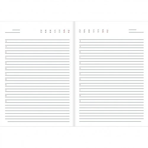 Ежедневник не датированный PERLA, 150*205мм., 144л., бумвинил, линейка, бирюз. BuroMax - фото 1