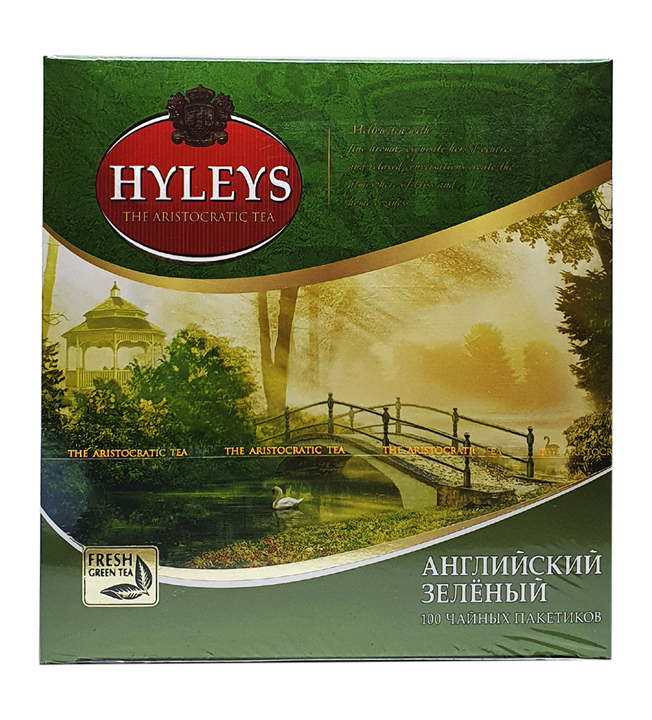 Чай зелений класичний Англійский, 100пак. по 2г. Hyleys - фото 2