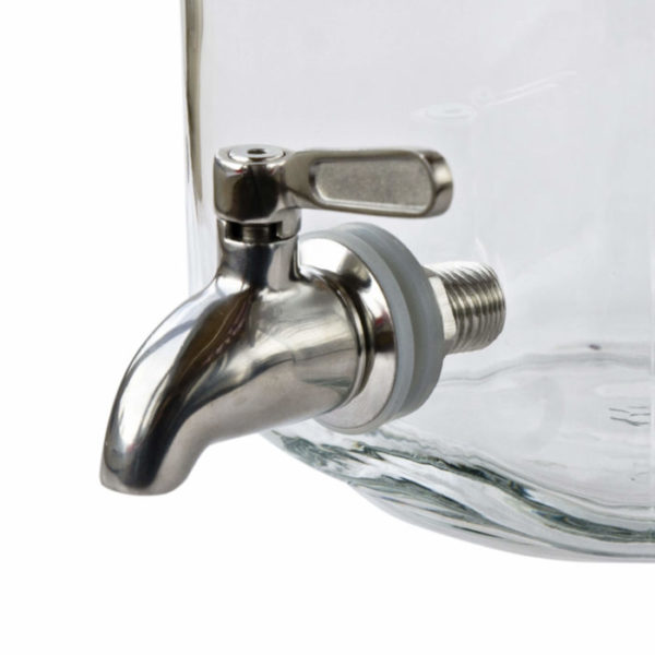 Лимонадница, 3л. Bormioli, кран из нержавеющей стали, прозр. Италия - фото 2