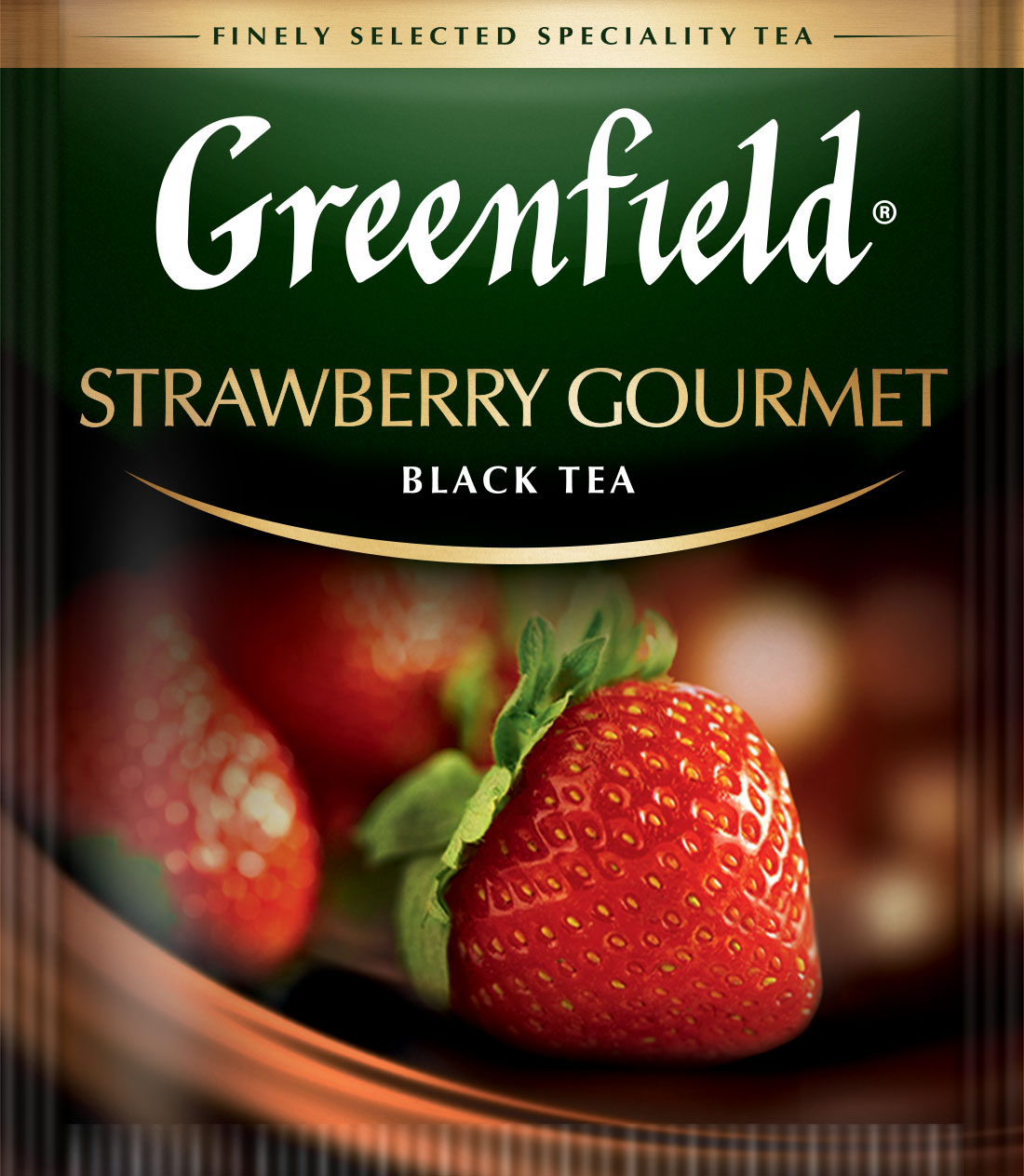 Чай черный ароматизированный Strawberry Gourmet, 25пак. по 1,5г., термосаше Greenfield - фото 2