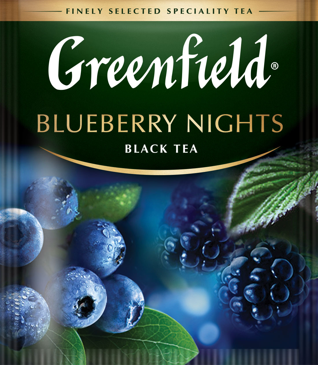 Чай черный ароматизированный Bluberry Nights, 25пак. по 1,5г., термосаше Greenfield - фото 2