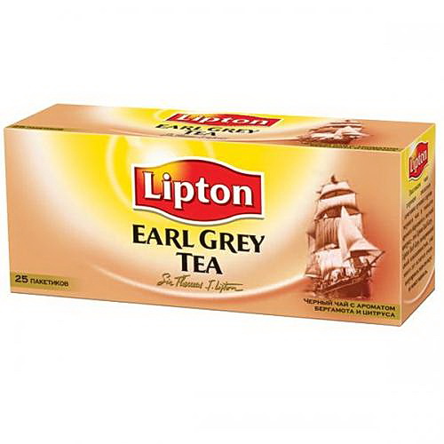 Чай черный ароматизированный Earl Grey, 25пак. по 2г. Lipton - фото 1