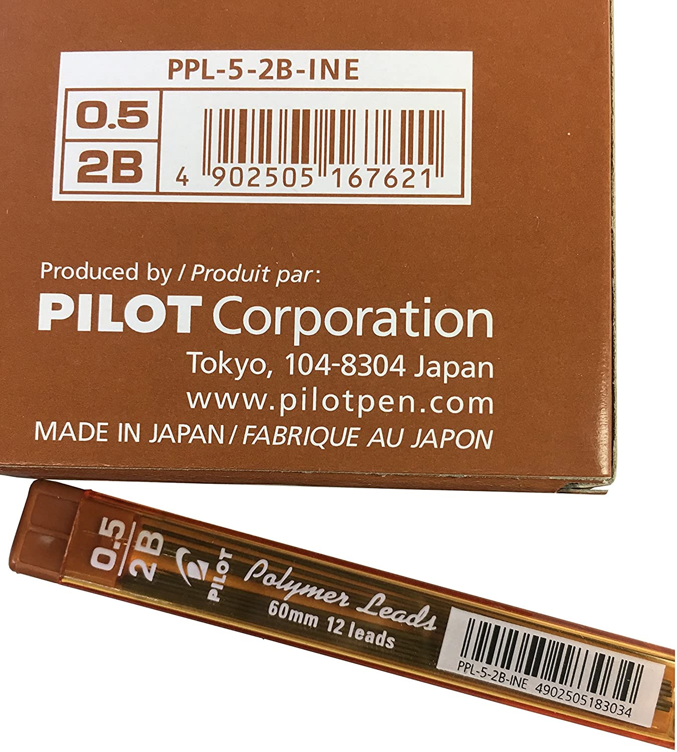 Грифель до автоматичного олівця PPL-5-2B 0,5мм Pilot - фото 1