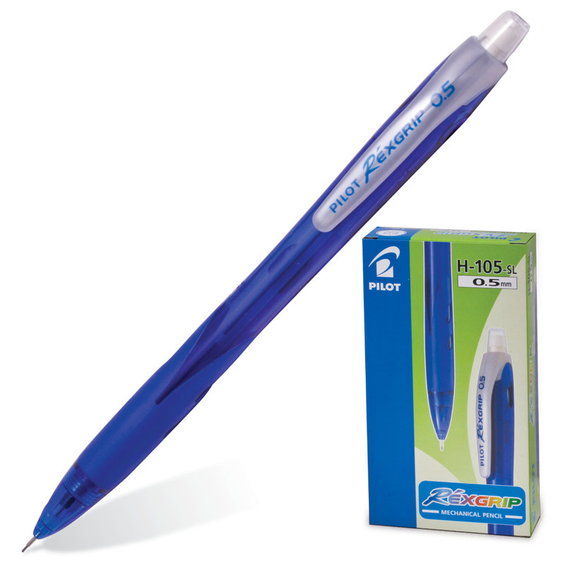 Карандаш автоматический 0,5мм REXGRIP, син. Pilot - фото 4