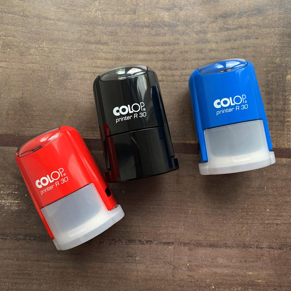 Оснастка для круглой печати, диаметр 30мм., круглый корпус, пластик., красн. Colop - фото 2