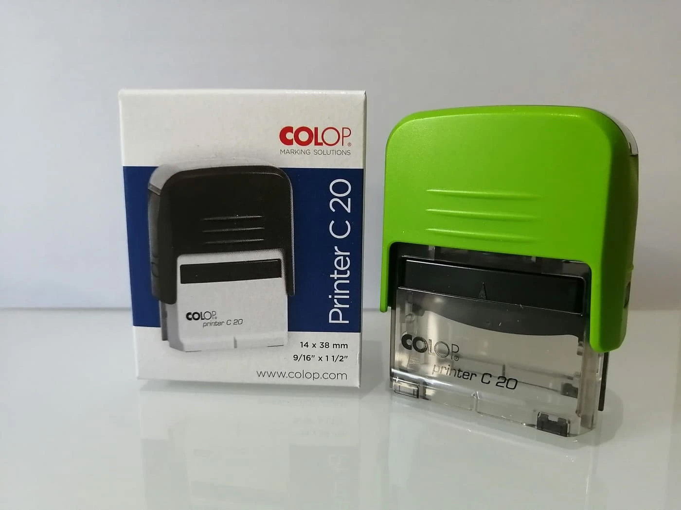 Оснастка для штампу пластикова 38х14мм., Compact, зелен. Colop - фото 1