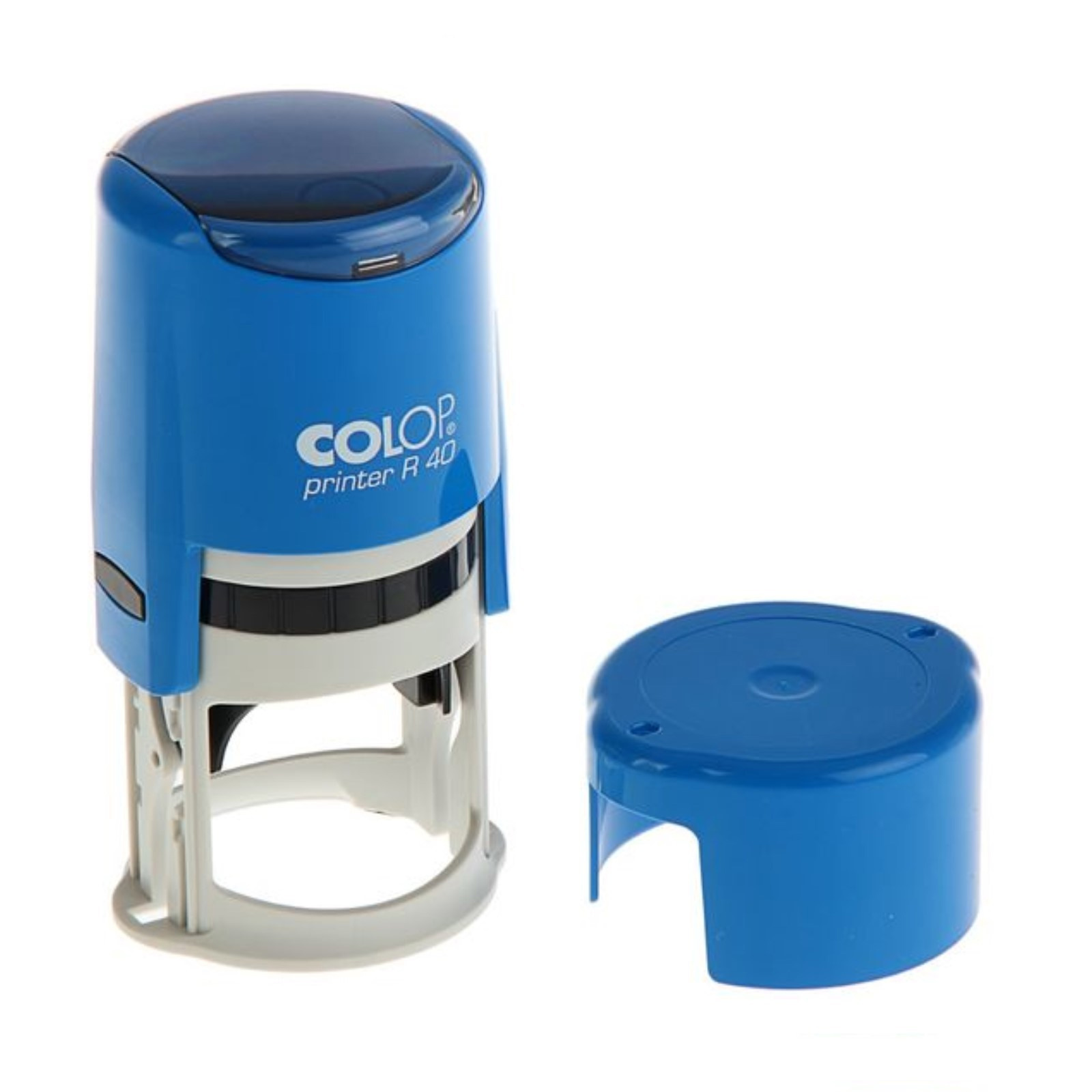 Оснастка для круглой печати, диаметр 40мм., круглый корпус, пластик., син. Colop - фото 4