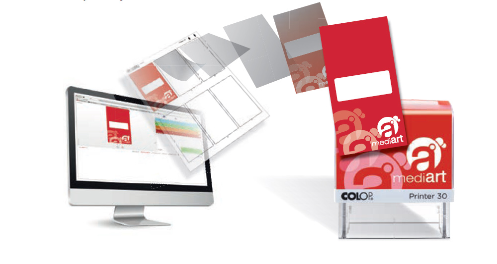 Оснастка для штампа 69х30мм., пластик., черн. Colop - фото 3