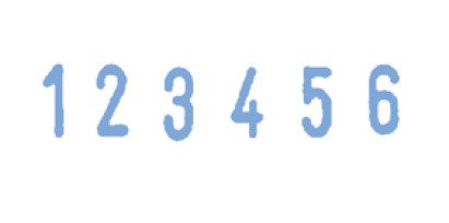 Мини нумератор 6-разрядный 3,8мм,  в блистере, син. Colop - фото 1