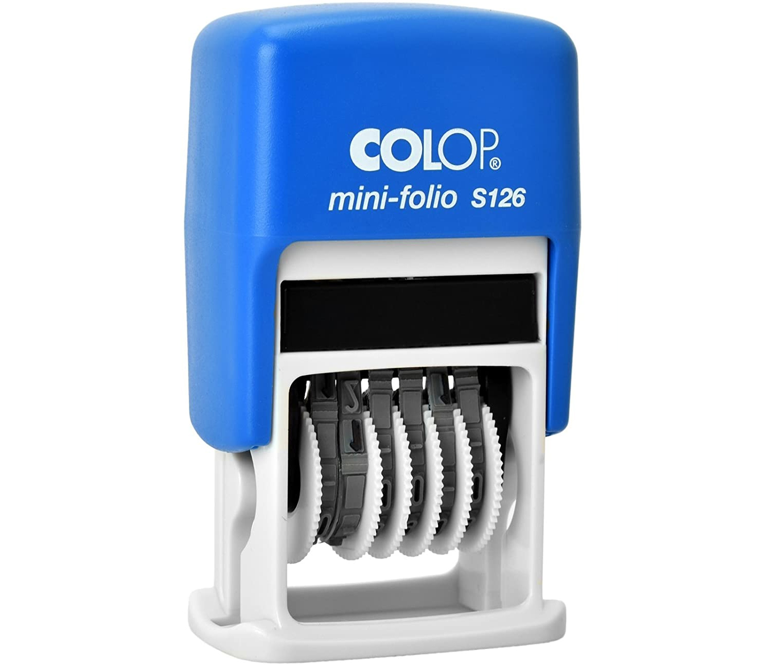 Мини нумератор 6-разрядный 3,8мм,  в блистере, син. Colop - фото 2
