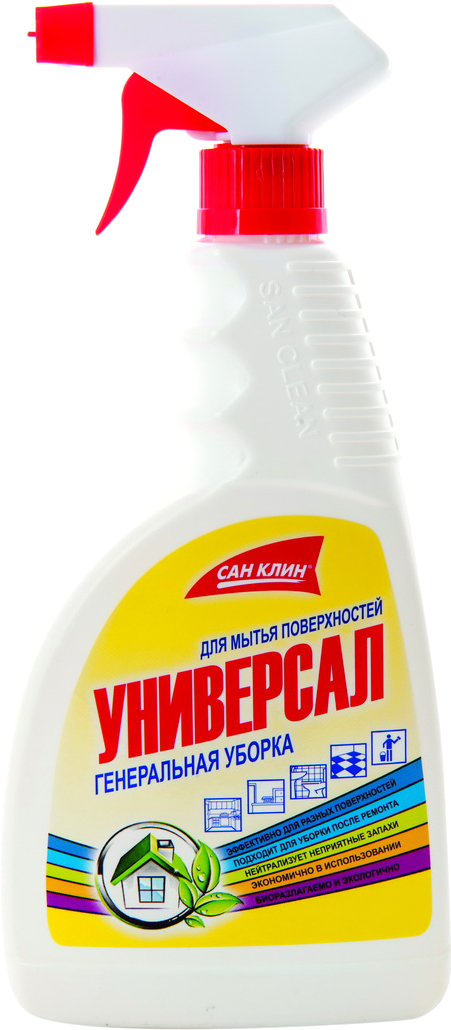 Засіб універсальний миючий, 500мл. Універсал з роспилювачем Сан Клін - фото 1