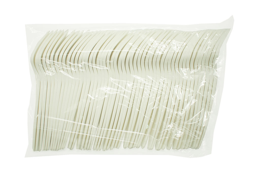 Виделка біорозщеплювана столова 170мм., з кукурудзяного крохмалю, 200шт / уп. AMELON - фото 2