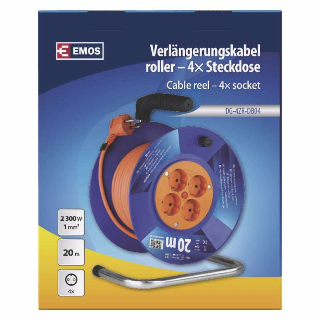 Фильтр-удлинитель P09220, 4 розетки,  20м. Emos - фото 1