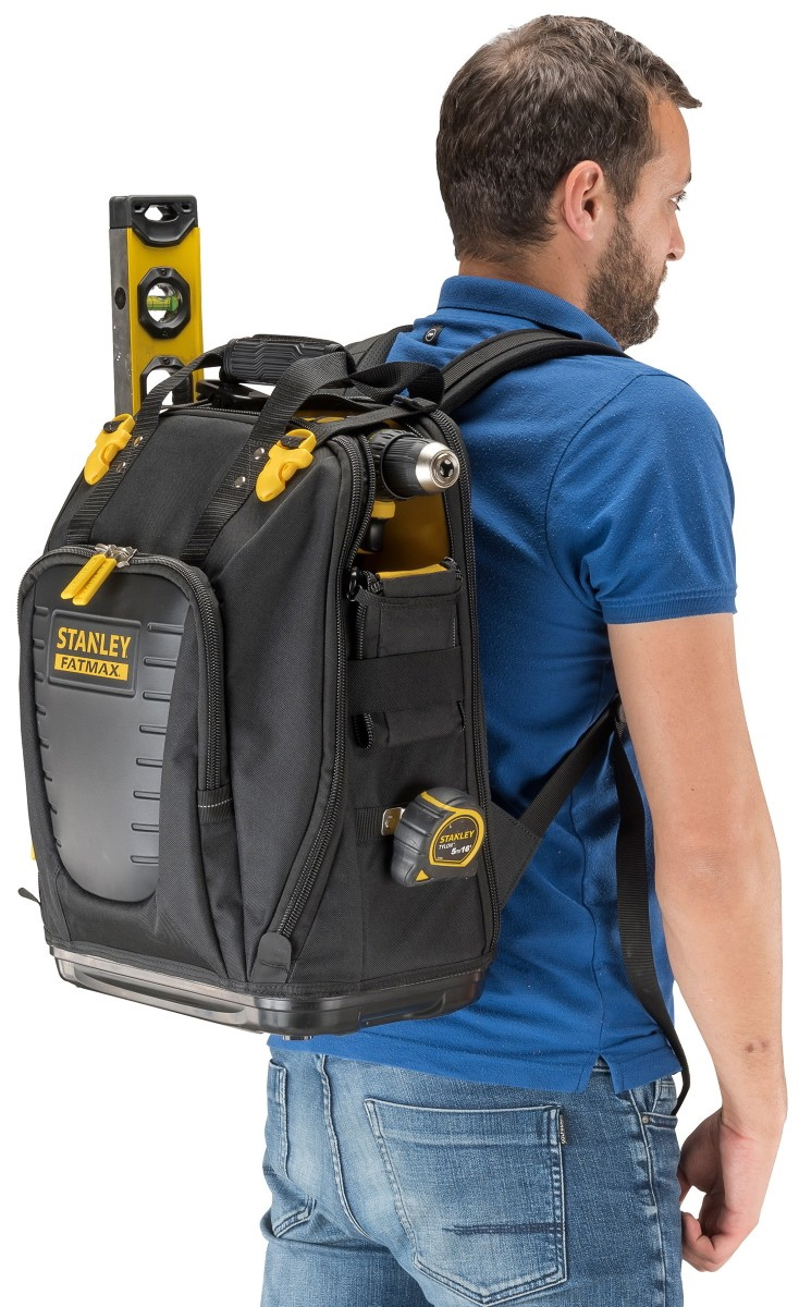 Рюкзак для інструменту FatMax Quick Access з  пластик. дном, що не ковзає, чорн. STANLEY - фото 1
